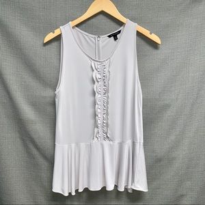 Banana Republic Light Grey Sleeveless Blouse
